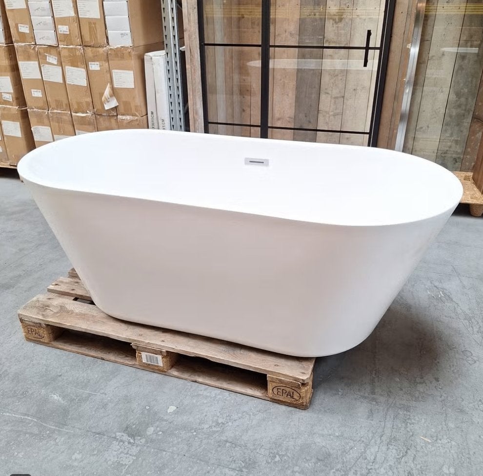 Luxe badkuip vrijstaand strak design model 160 cm nr336, Ophalen of Verzenden, Nieuw