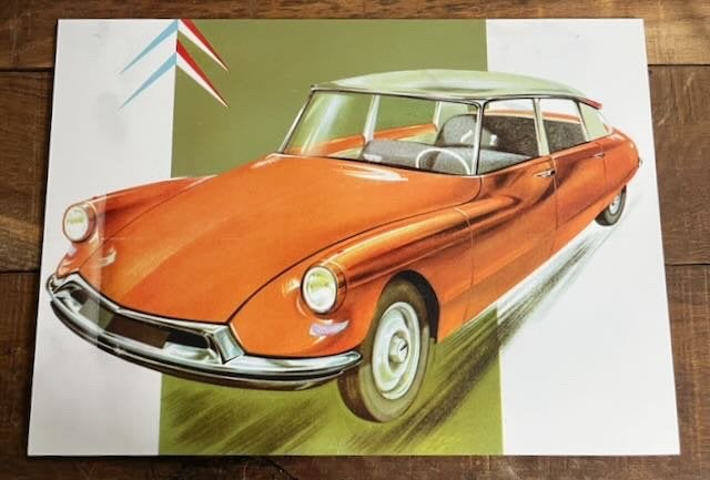 Citroen DS visual    GARAGE decoratie Atist impression -, Ophalen of Verzenden, Zo goed als nieuw, Auto's