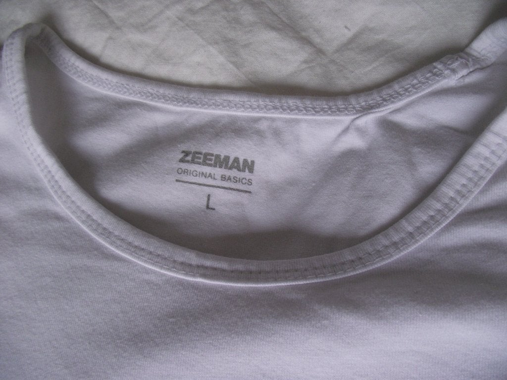 3 stuks wit T-shirt ronde hals Zeeman maat L per stuk, Kleding | Heren, T-shirts, Maat 52/54 (L), Wit, Nieuw, Ophalen of Verzenden