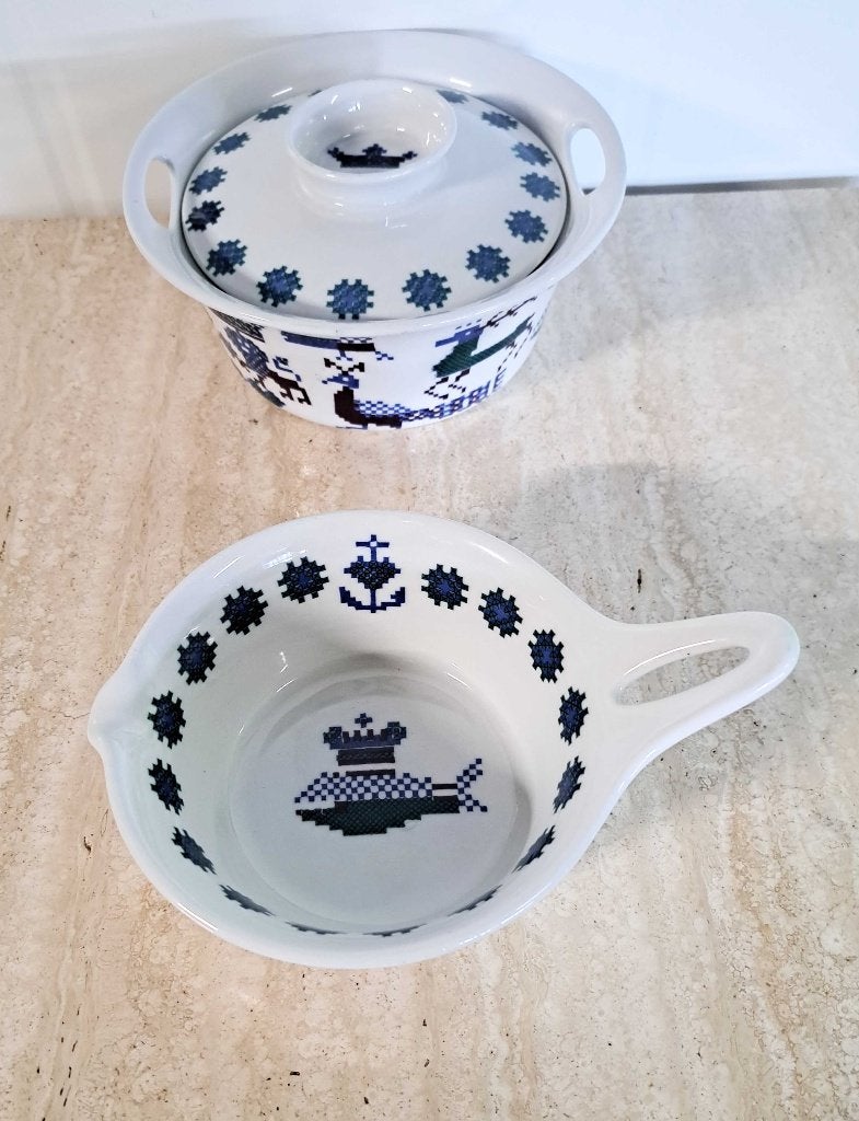Figgjo Flint Norway "Menu" van Turi Gramstad Oliver schalen, Schaal, Rond, Ophalen of Verzenden, Glas