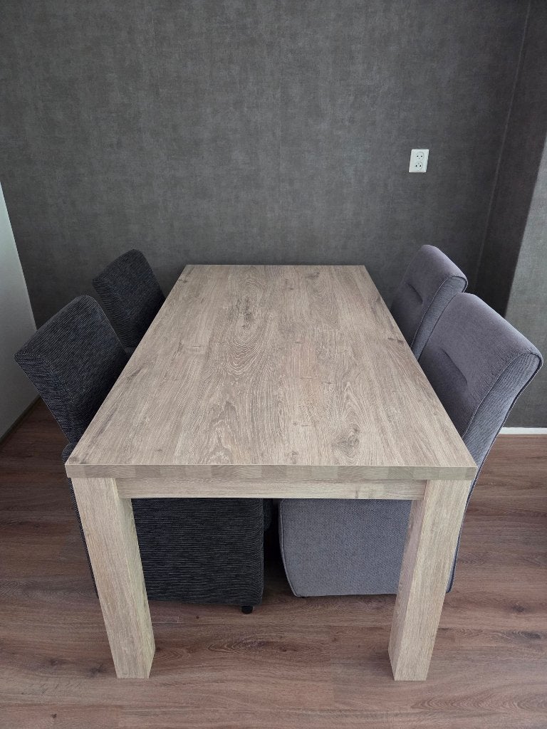 Eethoek - 4 persoons, Huis en Inrichting, Complete eetkamers, Ophalen, Zo goed als nieuw, 4 tot 6 stoelen