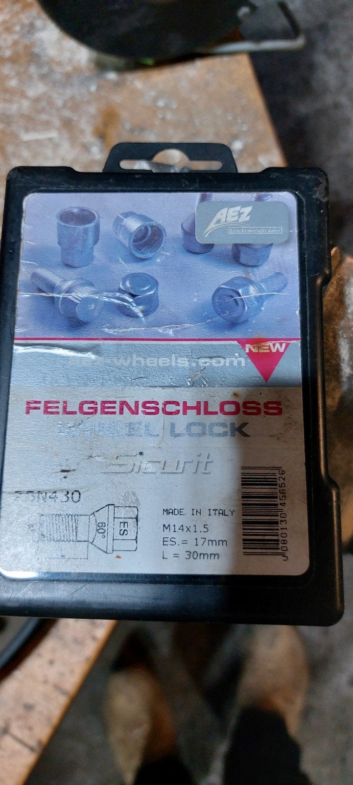 AEZ Felgenschloss Slotbouten M14x1.5 L=30mm, Auto diversen, Ophalen of Verzenden, Gebruikt