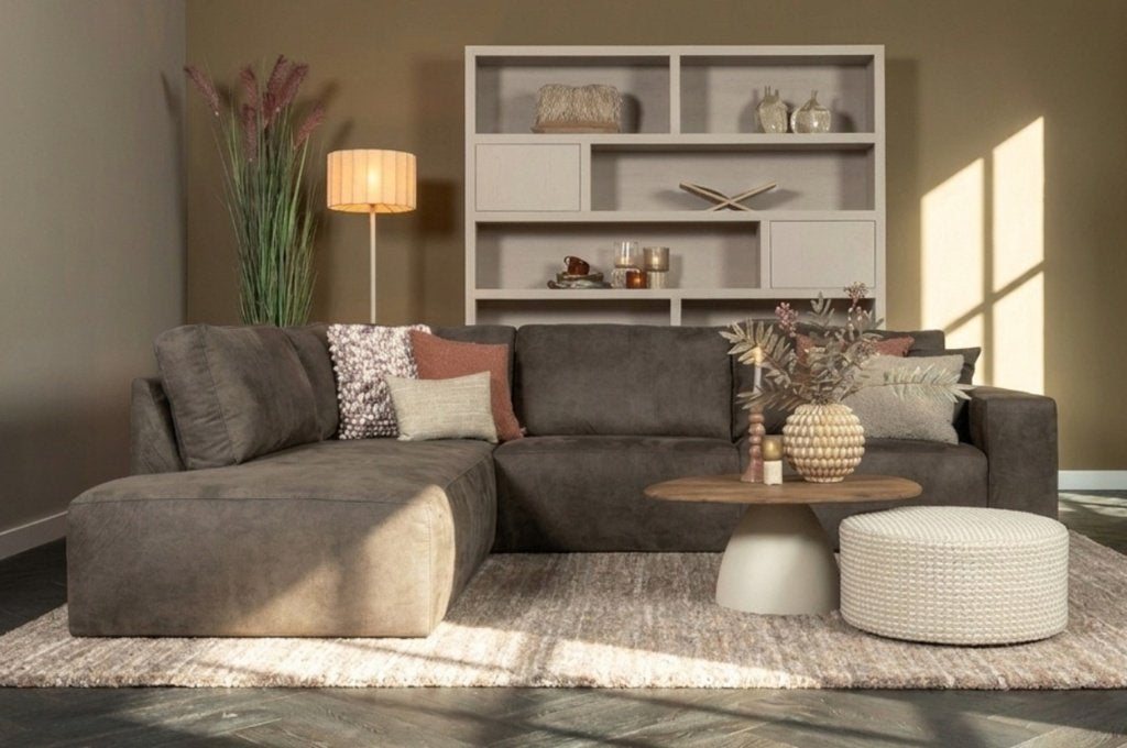 Hoekbank More l Whoon | Meubilex l van €1998 voor €1149, Huis en Inrichting, Ophalen, 100 tot 125 cm, Hoekbank, Zo goed als nieuw