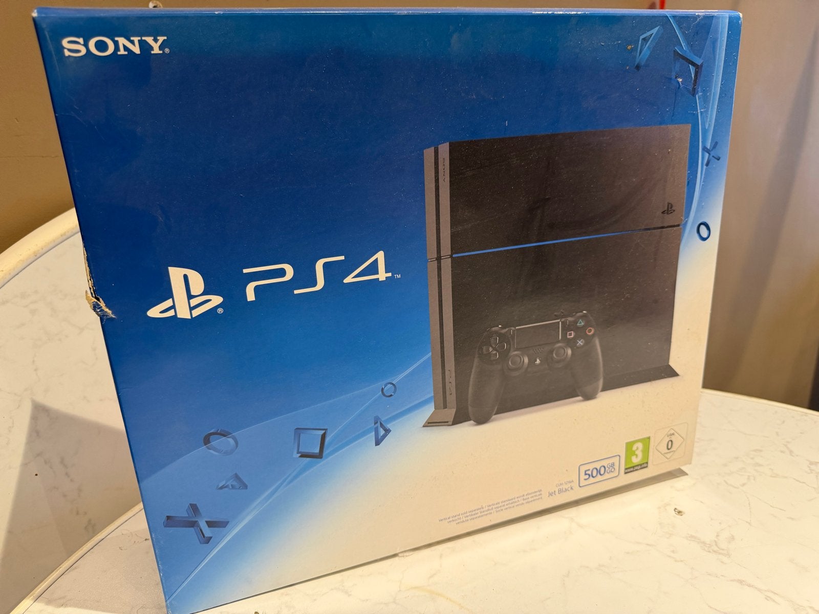 Sony PlayStation 4 (PS4) 500GB Jet Black - Inclusief 2 contr, Ophalen, Met 2 controllers, Original, 500 GB