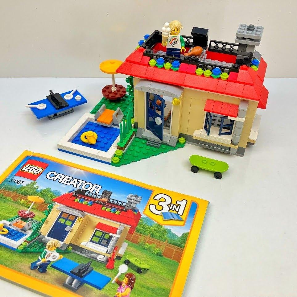 Lego 31067 - Creator 3in1 - Vakantie aan het zwembad, Gebruikt, Lego, Ophalen of Verzenden, Inclusief instructies