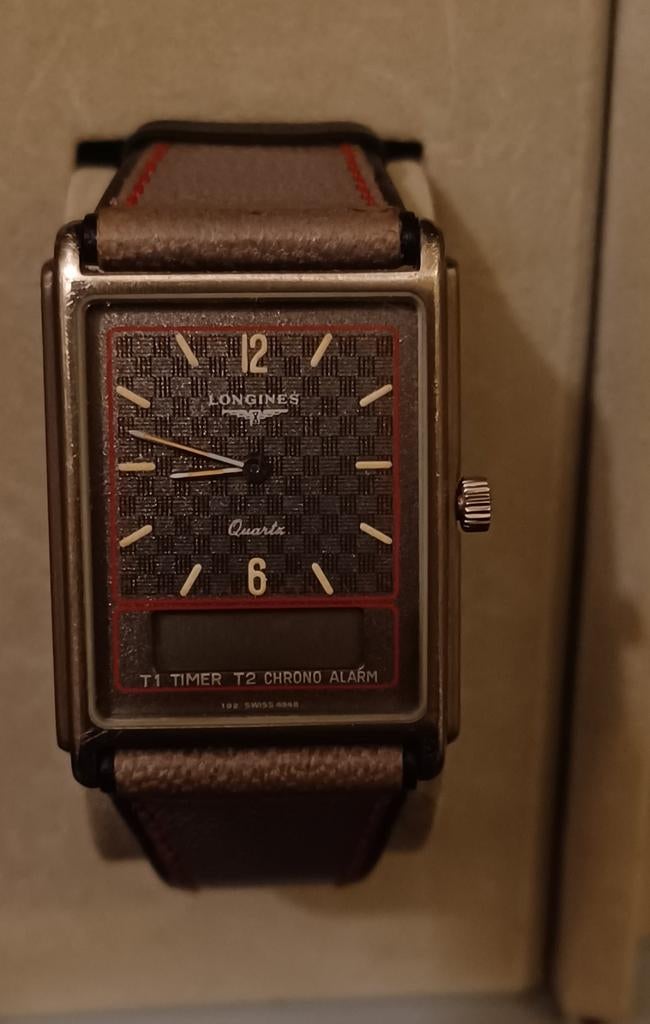 Longines Split 5 zeldzaam vintage horloge oph Amsterdam, Ophalen of Verzenden