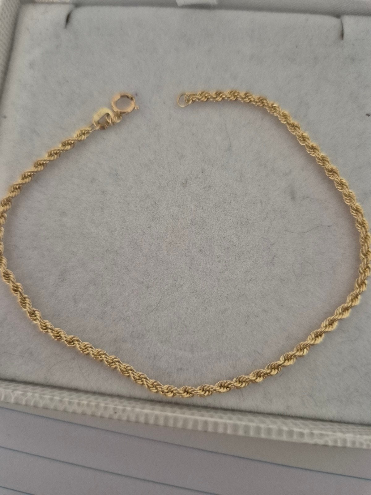 10 karaat  gouden  armband  18.5 cm, Ophalen of Verzenden, Zo goed als nieuw, Goud, Goud