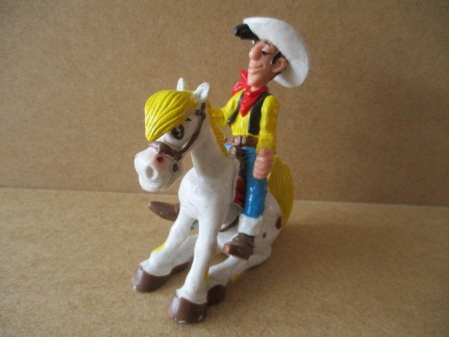 adv10765 lucky luke poppetje 2, Ophalen, Overige figuren, Gebruikt, Beeldje of Figuurtje