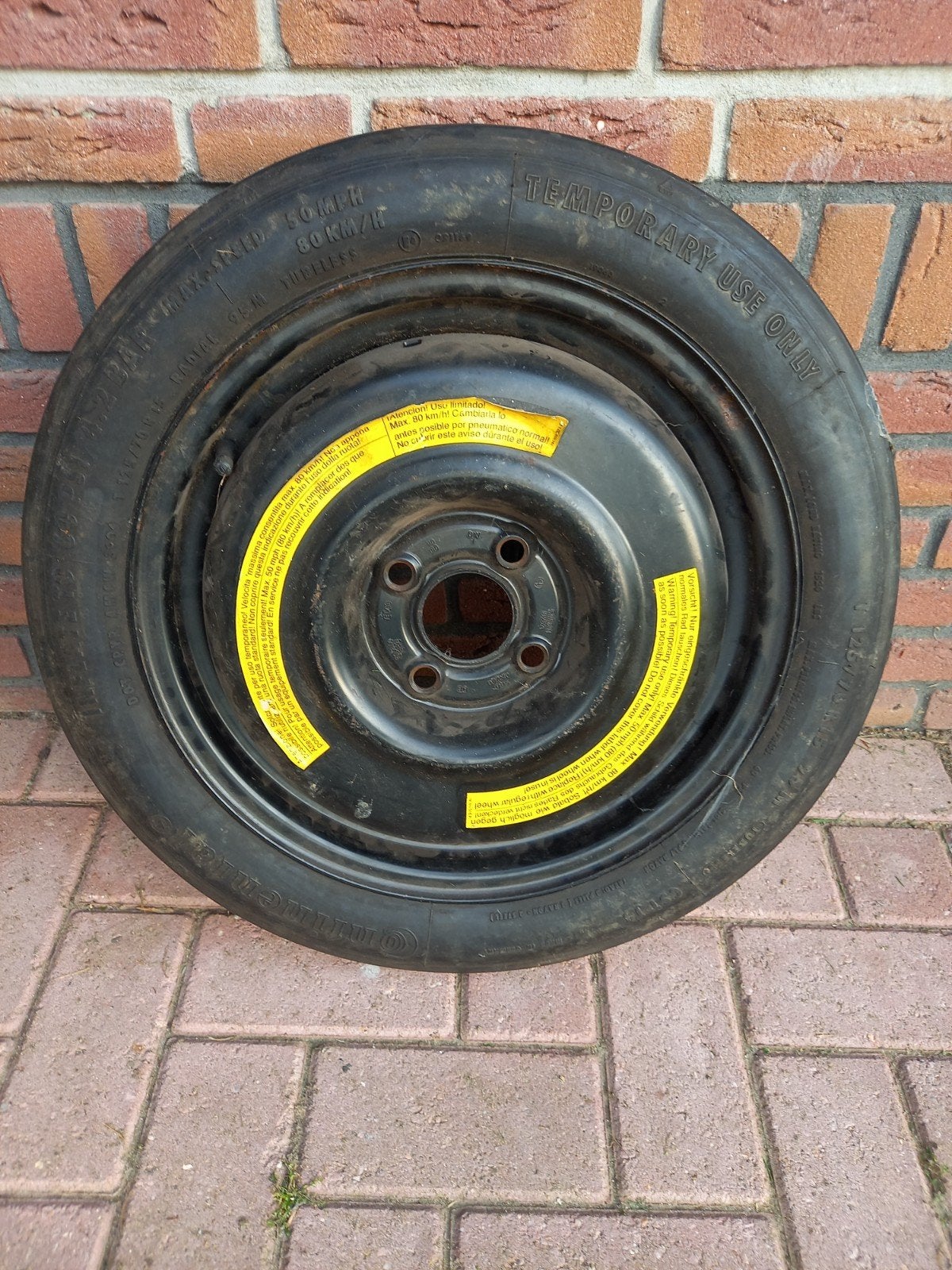 Thuiskomer Volkswagen 125/70 R15 - Reservewiel, Ophalen of Verzenden