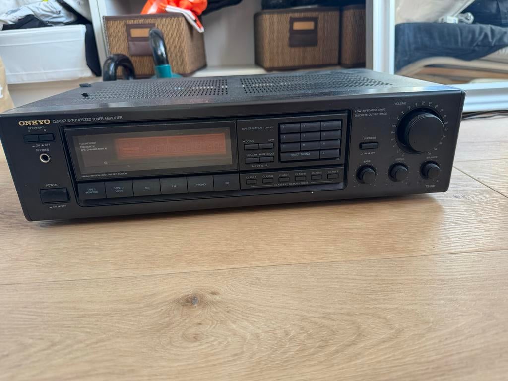 Onkyo TX-901 Quartz Synthesized Tuner Amplifier, Ophalen, Gebruikt, 60 tot 120 watt, Stereo