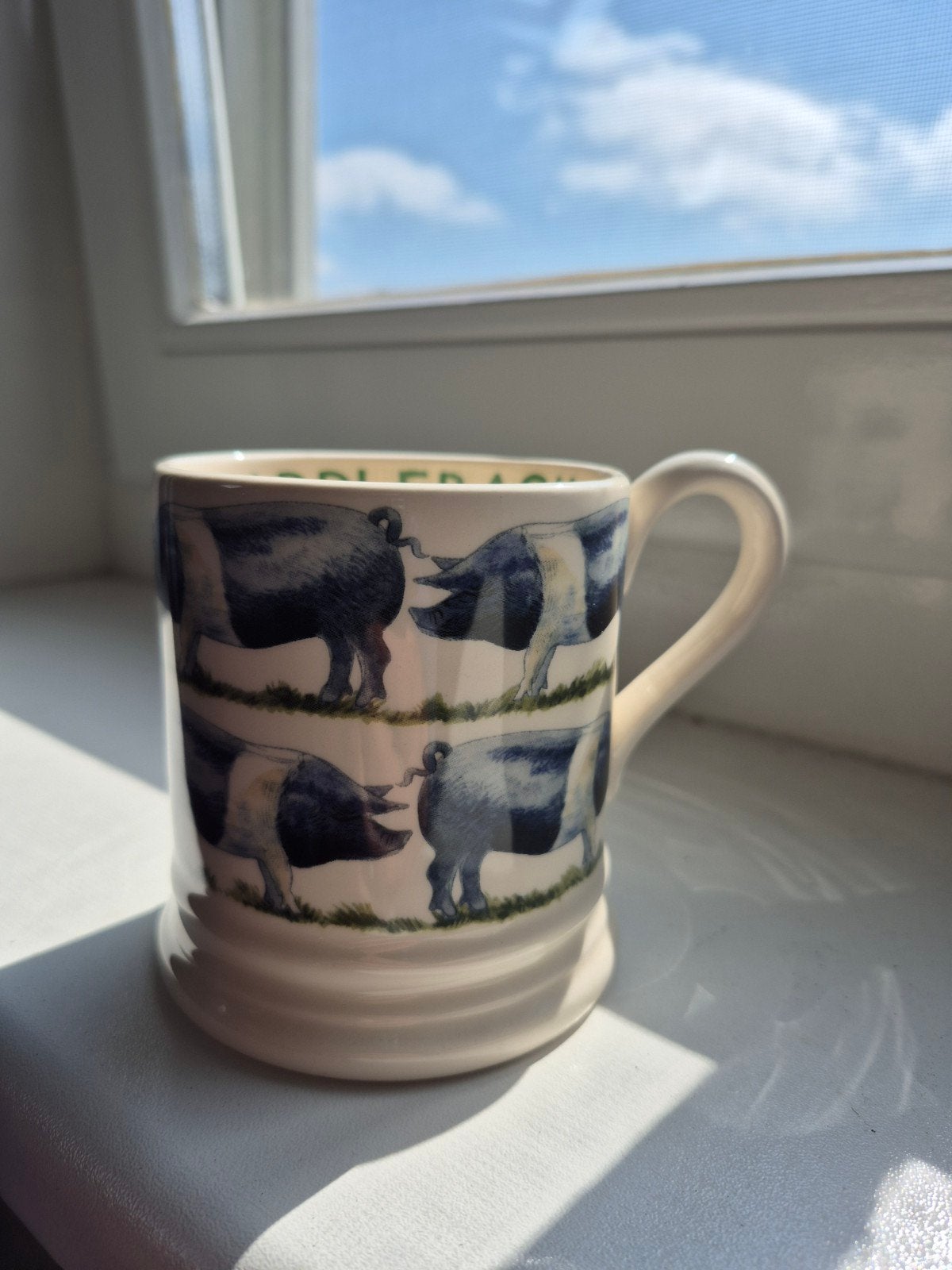 Emma Bridgewater mok 0.5 1/2pt Saddleback pig varken nieuw, Huis en Inrichting, Nieuw, Emma Bridgewater, Overige stijlen, Aardewerk
