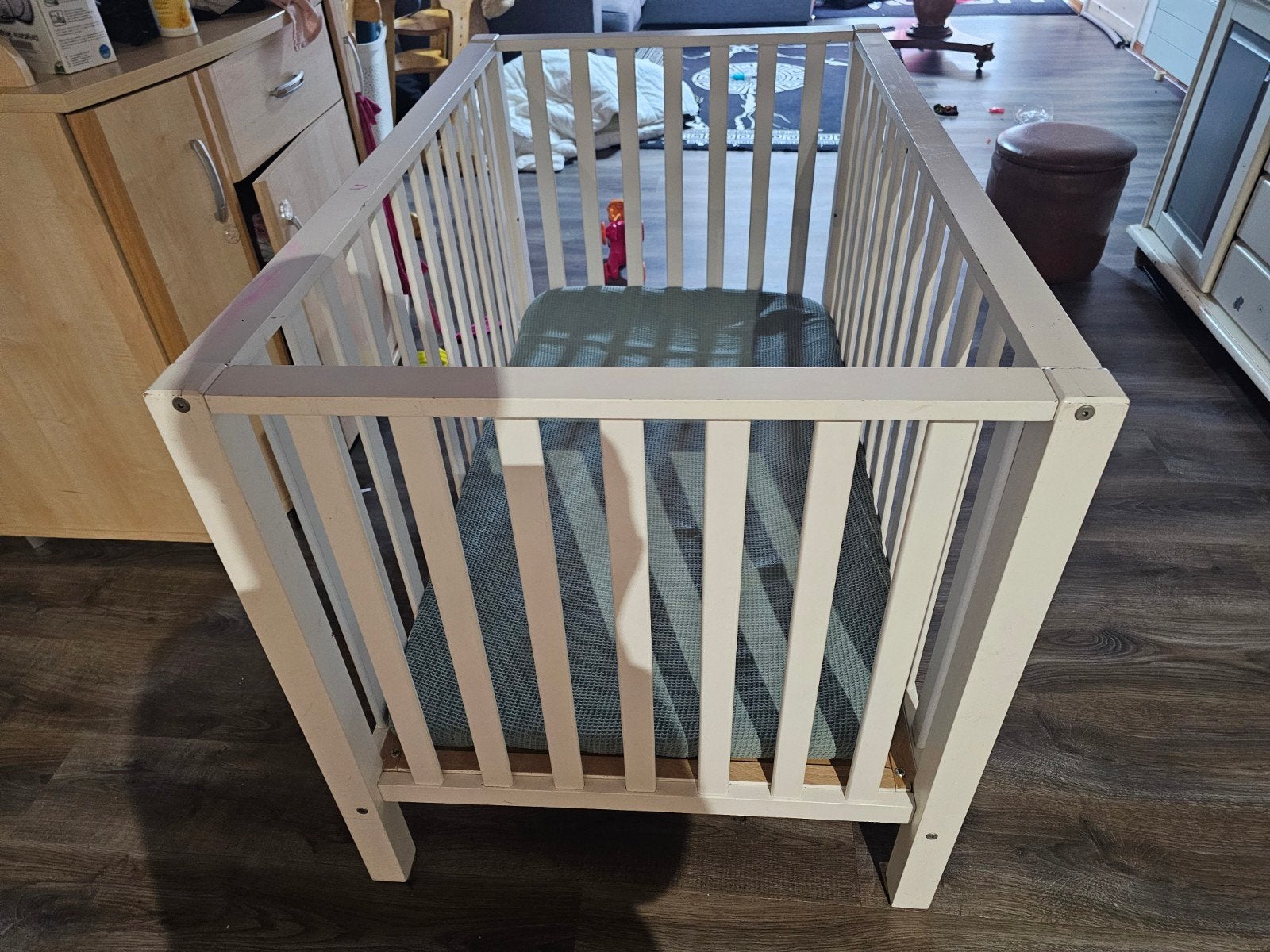 Tweeling baby park - Ruime en veilige box voor twee, Ophalen, Gebruikt, Rechthoekig, Boxkleed