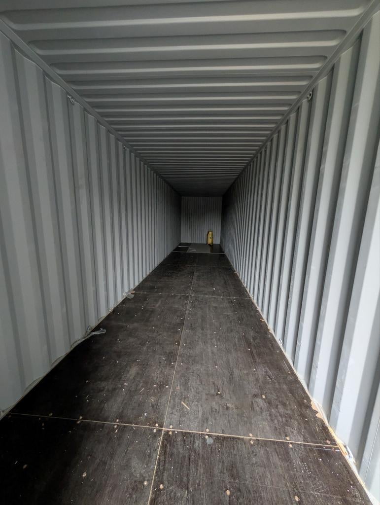 Nieuwe blauwe 40ft High Cube Zeecontainer, Ophalen