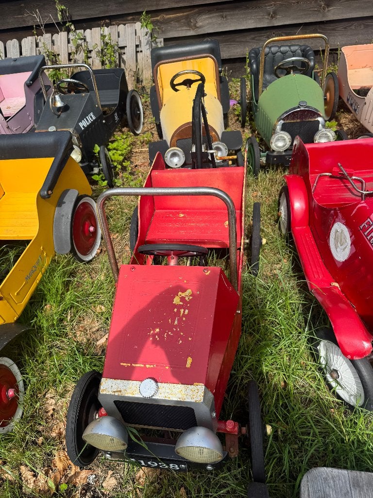 takelwagen trapauto rood kleurig, Kinderen en Baby's, Ophalen of Verzenden