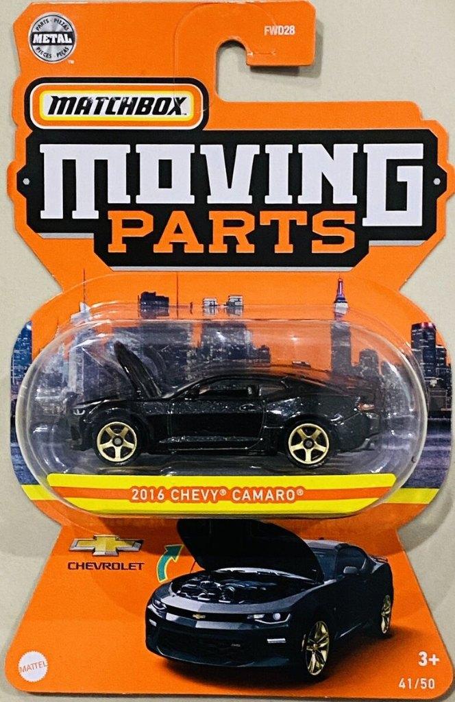 Matchbox: Moving Parts: 2016 Chevy Camaro Zwart, ., Nieuw, Ophalen of Verzenden, .