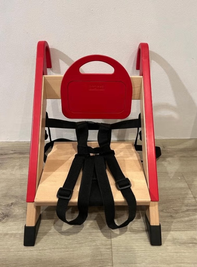 Stokke Handysitt - Rode Inklapbare Kinderstoel, Ophalen, Zo goed als nieuw, Inklapstoel, Gordel(s)