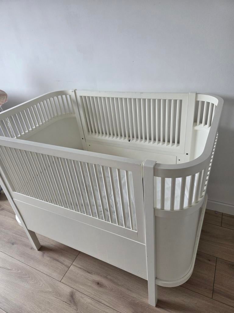Sebra meegroeibed gebroken wit, Kinderen en Baby's, Babywiegjes en Ledikanten, Ophalen of Verzenden, Gebruikt, Ledikant