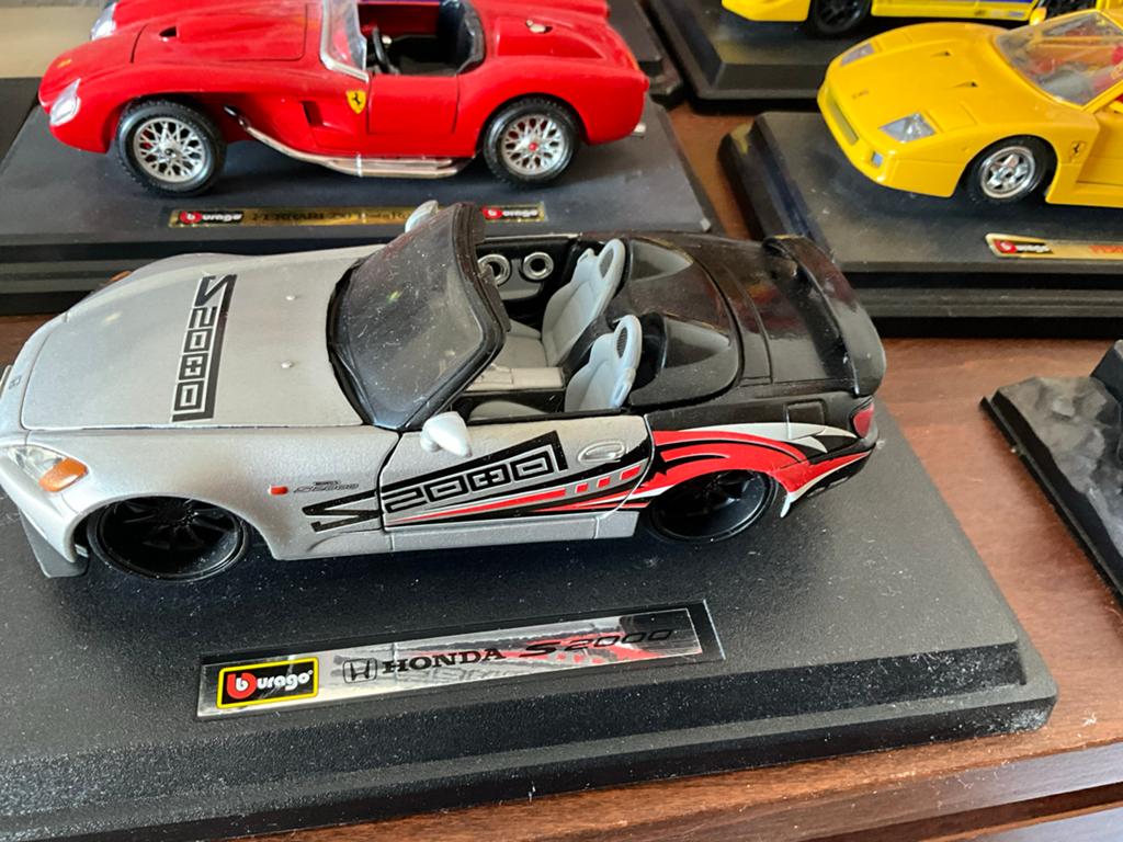 Burago Honda S2000 Modelauto - Zilver/Zwart/1.24, Hobby en Vrije tijd, Modelauto's | 1:24, Ophalen, Nieuw, Auto, Overige merken
