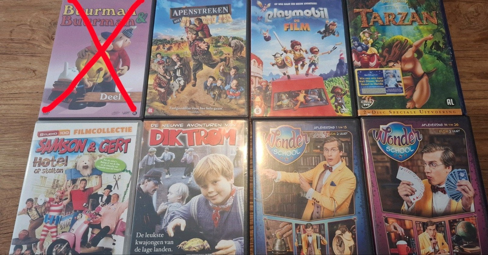 Diverse kinderfilms en series op DVD - 1 euro per stuk, Gebruikt, Animatie, Alle leeftijden, Film