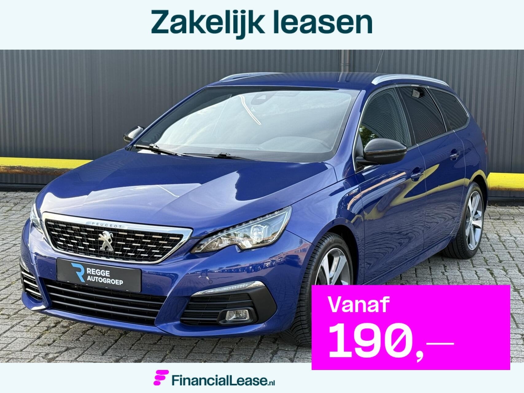 Peugeot 308 SW 1.2 PureTech GT-line AUTOMAAT | LED, Gebruikt, 1199 cc, Blauw, Parkeersensor