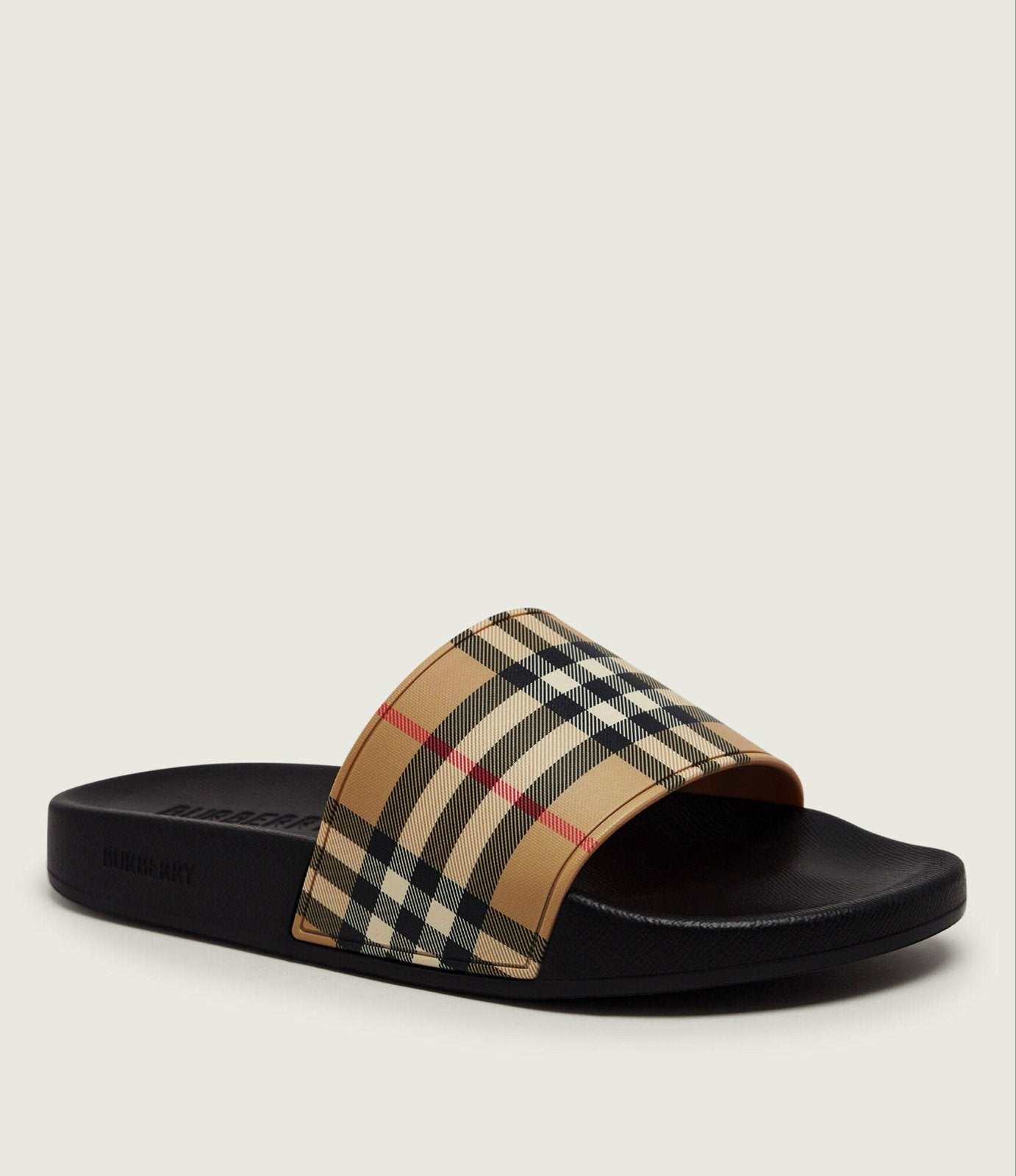 Burberry Slides slippers geruit furley 43/44/45, Ophalen of Verzenden, Nieuw, Overige kleuren, Slippers