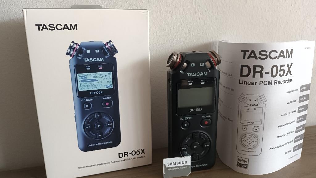 Tascam DR-05X audio recorder Nieuwstaat!!, Ophalen of Verzenden, Zo goed als nieuw, Audio