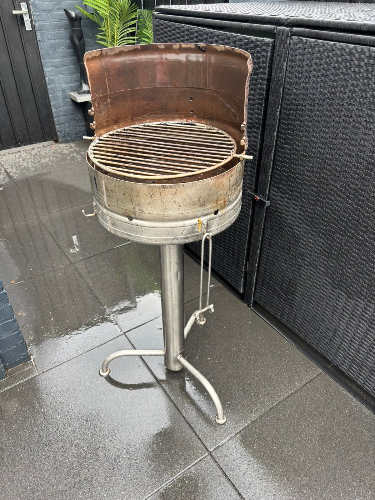 Biervat bbq, Ophalen, Gebruikt, Met accessoires
