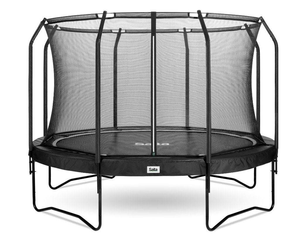 trampoline - Salta Premium Black 366 met veiligheidsnet 555, Ophalen, Zo goed als nieuw
