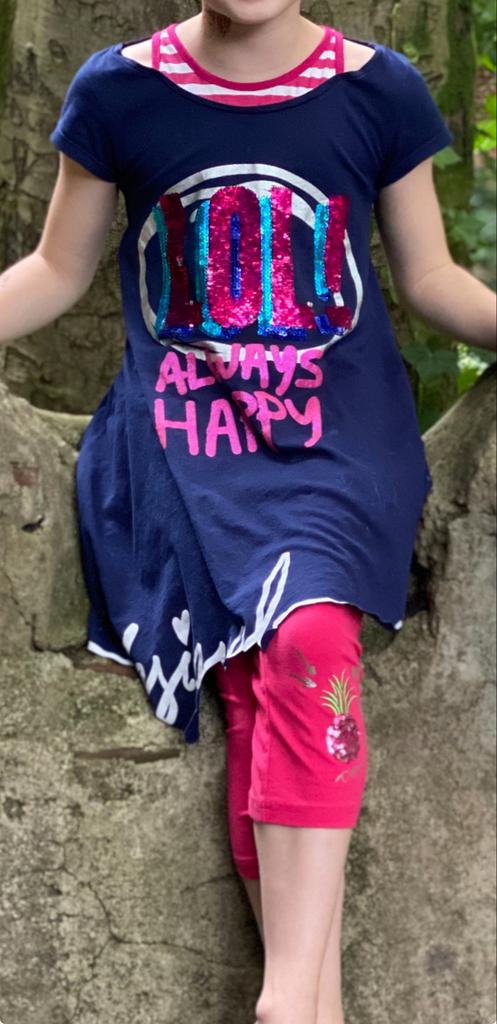 Desigual jurk met omkeerbare pailletten - LOL Always Happy, Ophalen of Verzenden, Gebruikt, Meisje, Jurk of Rok