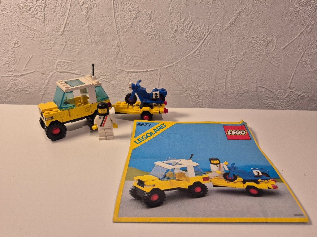 Lego Town 6677 Motocross Racing, Gebruikt, Lego, Ophalen of Verzenden, Compleet