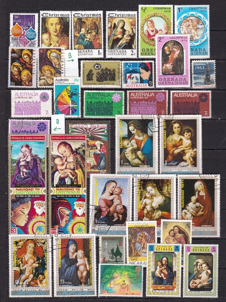 0322) kerst, nieuwjaar, vuurwerk ca 34x, Ophalen of Verzenden, Overige thema's