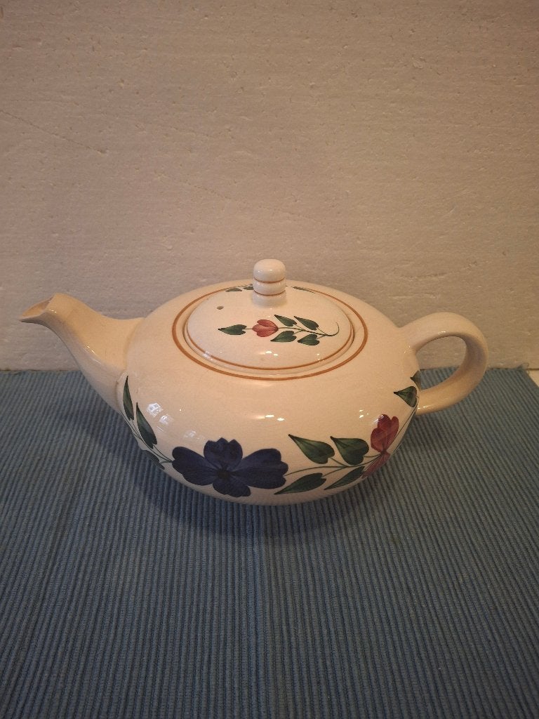 Societe Ceramique - Boerenbont 418 - mooie aardewerk theepot, Ophalen of Verzenden