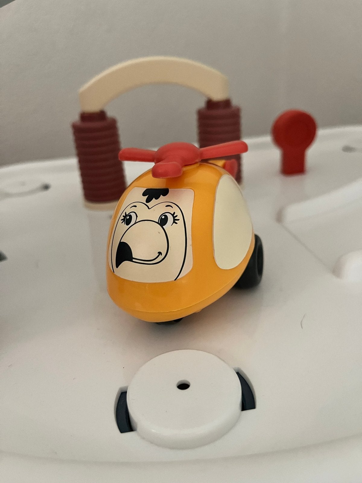 Smoby Little Garage - Speelgarage met helikopter, Ophalen, Gebruikt, Overige typen, Met wieltjes