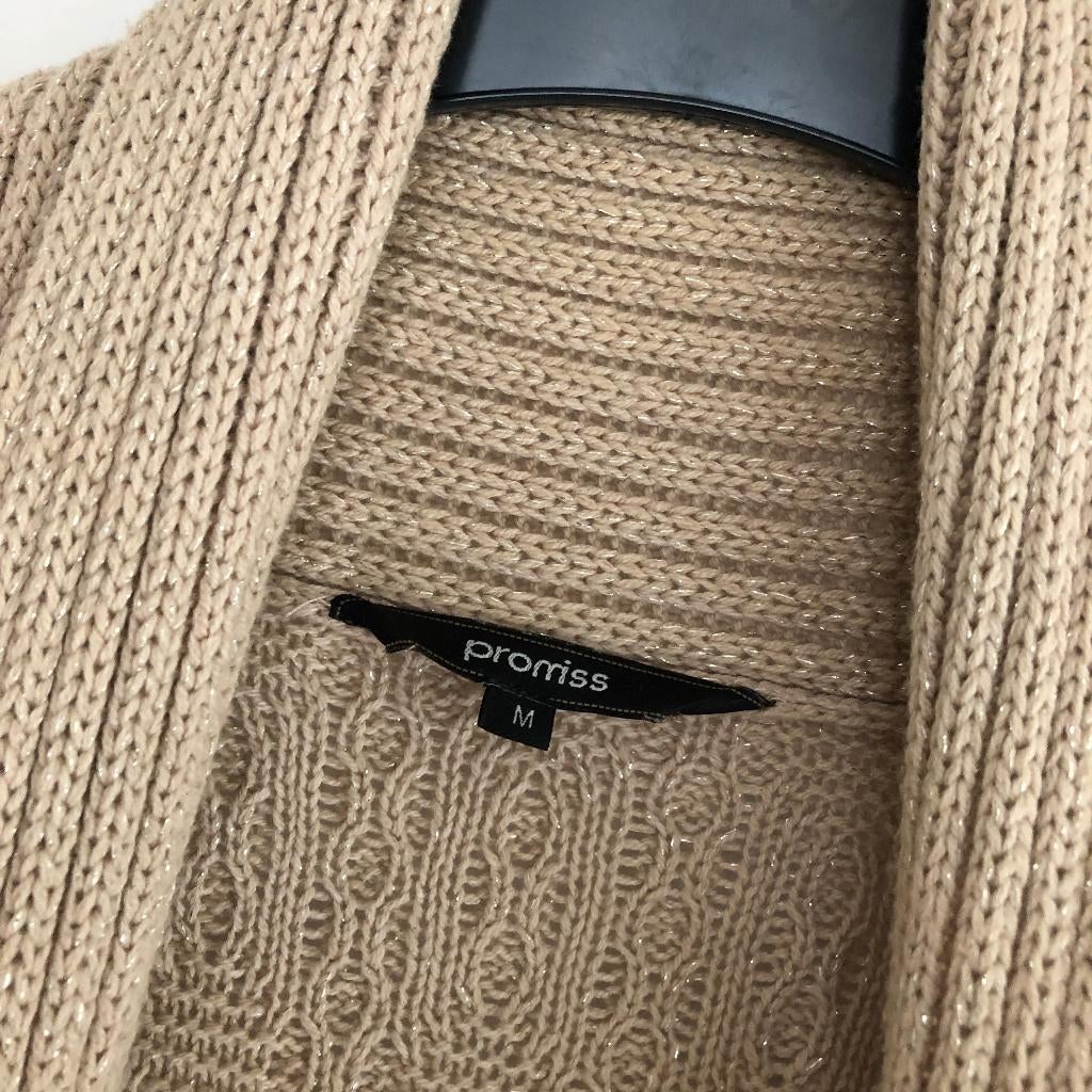 Mooi beige dames vest Promiss, Maat 38/40 (M), Promiss, Beige, Ophalen of Verzenden