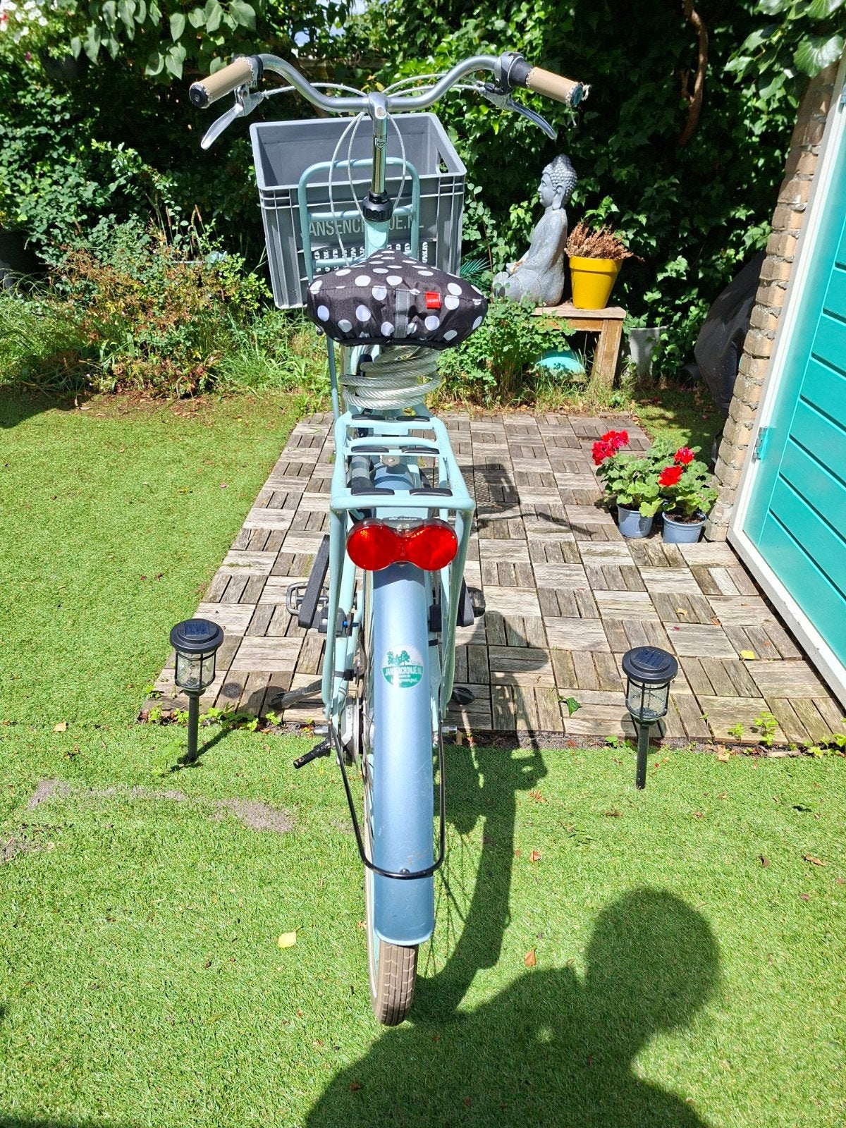 Batavus Diva in goede staat mint groen met krat, Fietsen en Brommers, Fietsen | Dames | Damesfietsen, Velgrem, Versnellingen, Zo goed als nieuw