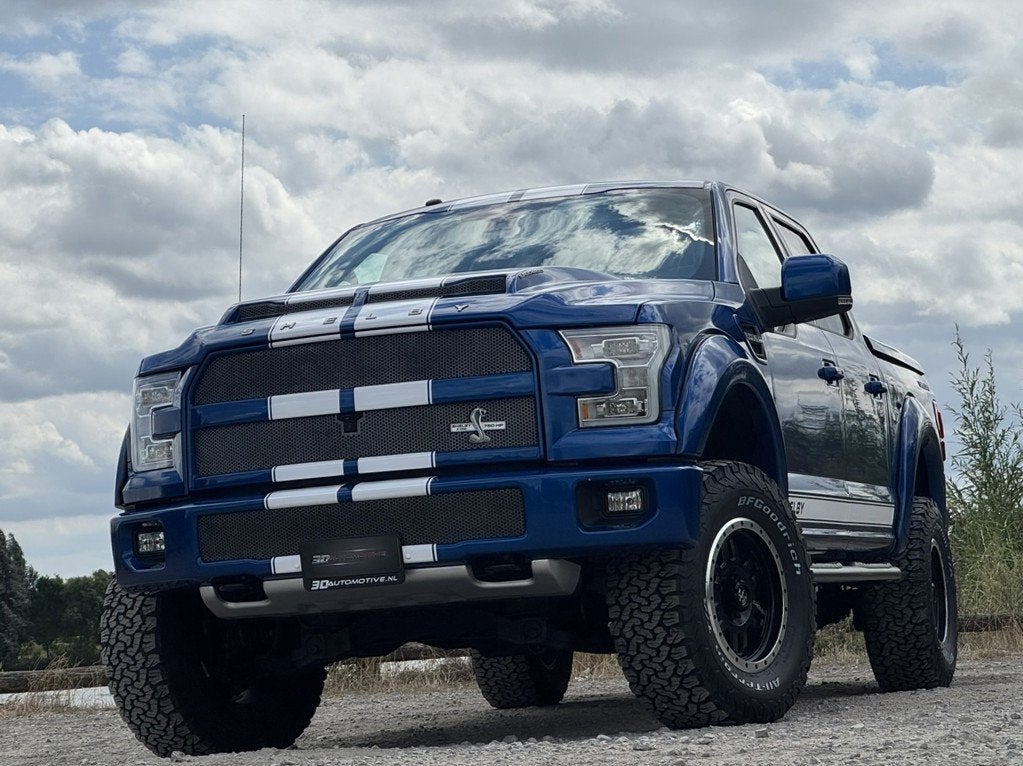 Ford USA F150 SHELBY 5.0L V8 SUPERCHARGED 750 PK, LAGE BIJTE, Gebruikt, Blauw, F-150, Leder