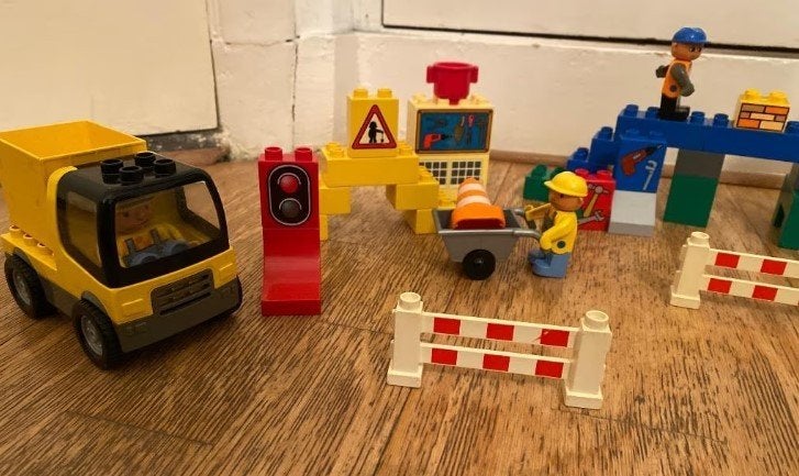Duplo bouwterrein, Kinderen en Baby's, Speelgoed | Duplo en Lego, Ophalen of Verzenden, Gebruikt, Duplo