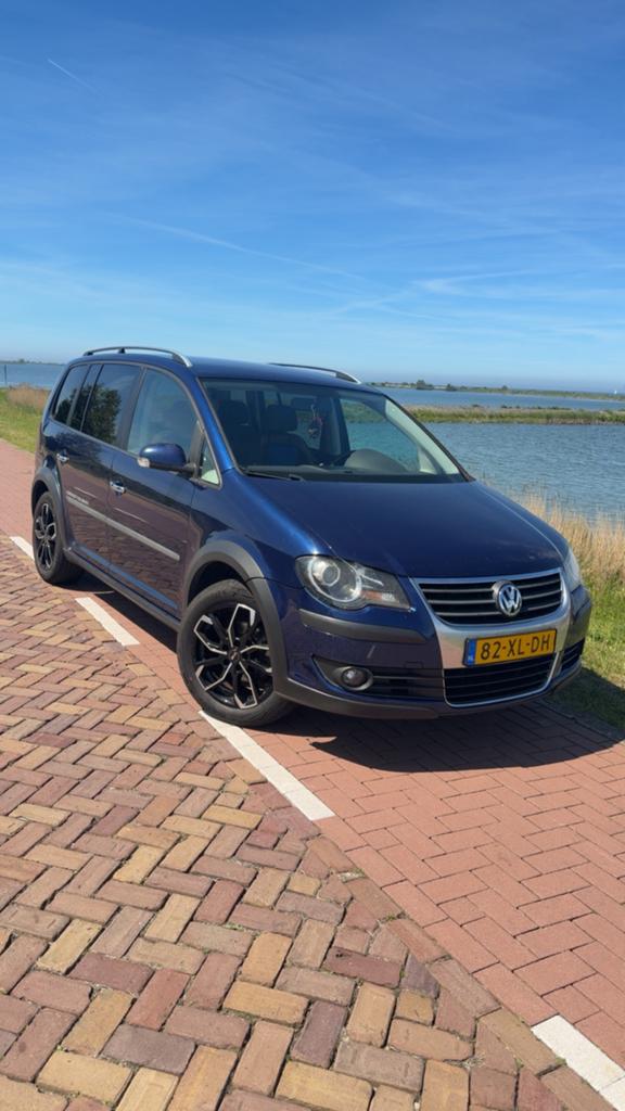 Volkswagen Touran 1.4 TSI 103KW Cross 2007 Blauw, Auto's, Volkswagen, 4 cilinders, Blauw, 1507 kg, Origineel Nederlands
