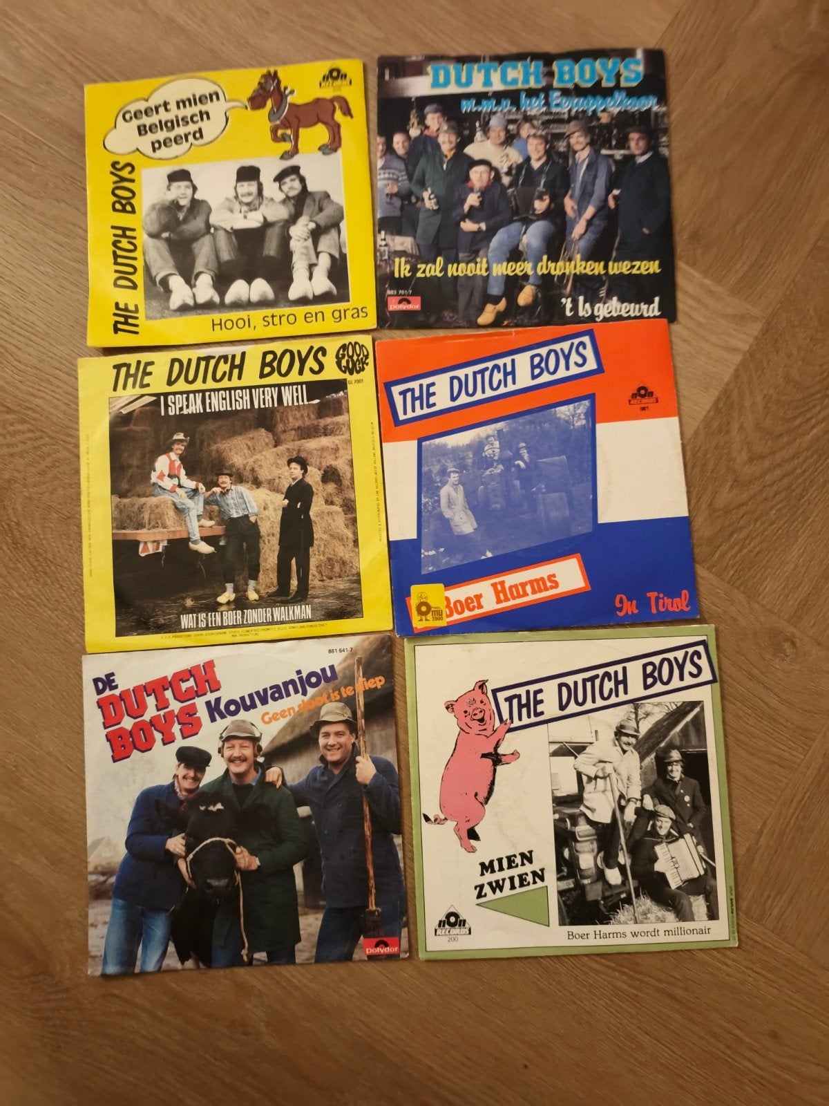 The Dutch Boys - Mien Zwien / Boer Harms wordt millionair, Gebruikt, 7 inch, EP, Nederlandstalig
