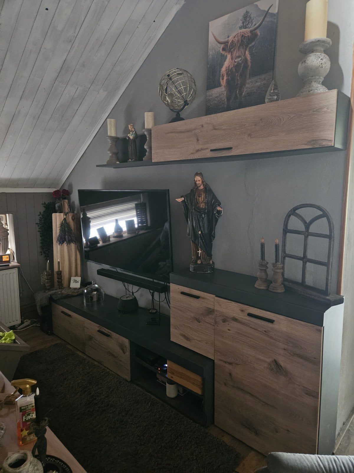 Moderne complete tv-meubel set / wandmeubel, Huis en Inrichting, Ophalen, Zo goed als nieuw