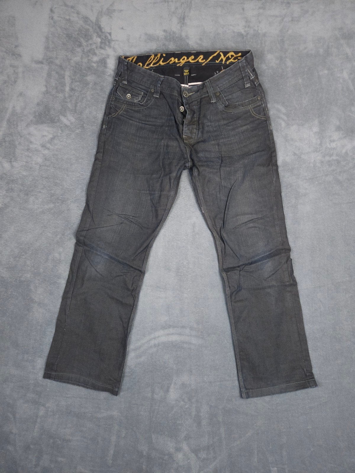 Hallinger Broek W34 L30 Relaxed Fit Donkerblauw Jeans., Kleding | Heren, Spijkerbroeken en Jeans, Zo goed als nieuw, ., W33 - W34 (confectie 48/50)