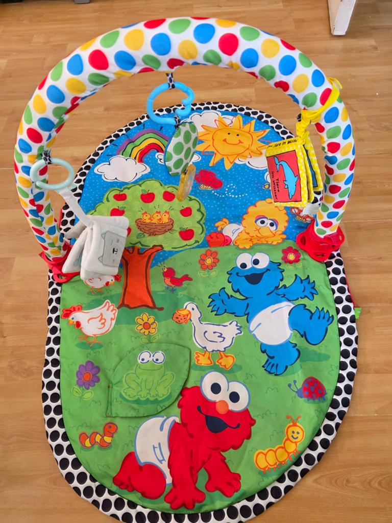 Zo goed als nieuw leuk baby speelkleed Sesamstraat, Ophalen of Verzenden, Gebruikt