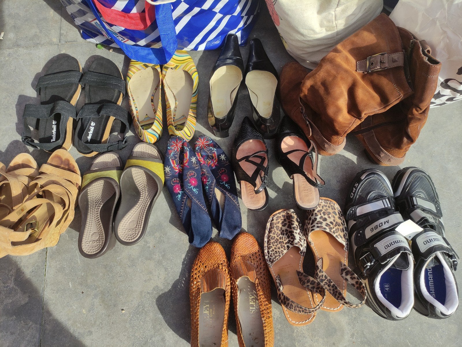 Diverse schoenen: Timberland, Ugg, Crocs en meer, Overige typen, Ophalen of Verzenden, Gedragen, Overige kleuren