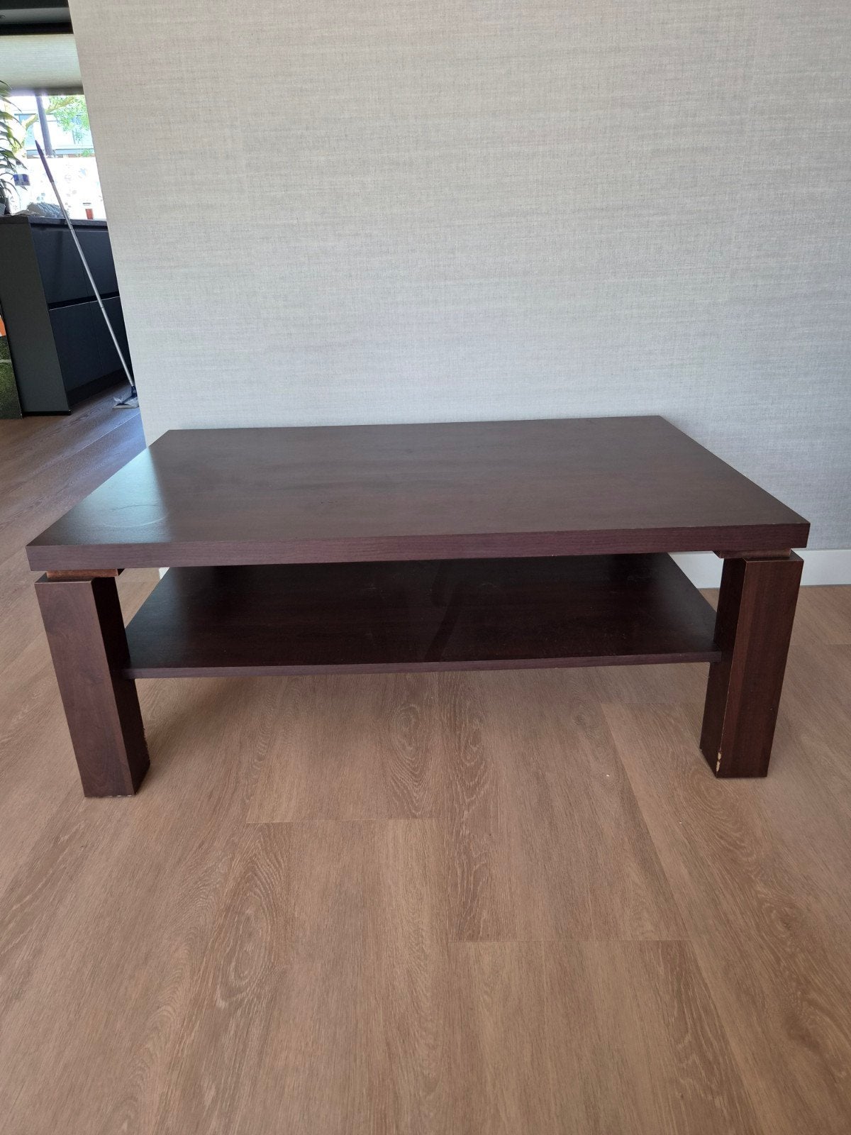 LAATSTE KANS: Donkerbruine salontafel, Ophalen, Gebruikt, Modern, Overige houtsoorten