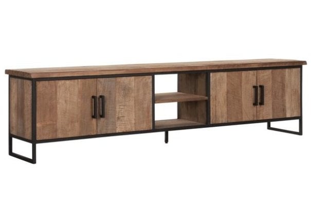 Tv meubel Beam Large Whoon l Meubilex l van €1499 voor €869, Ophalen, Teakhout, Zo goed als nieuw, 200 cm of meer