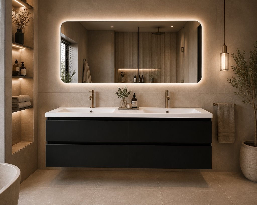 Badmeubel 160 cm Outlet | Brauer nu van €3295 voor €950 NEW!, Ophalen, 150 tot 200 cm, Nieuw, Minder dan 100 cm