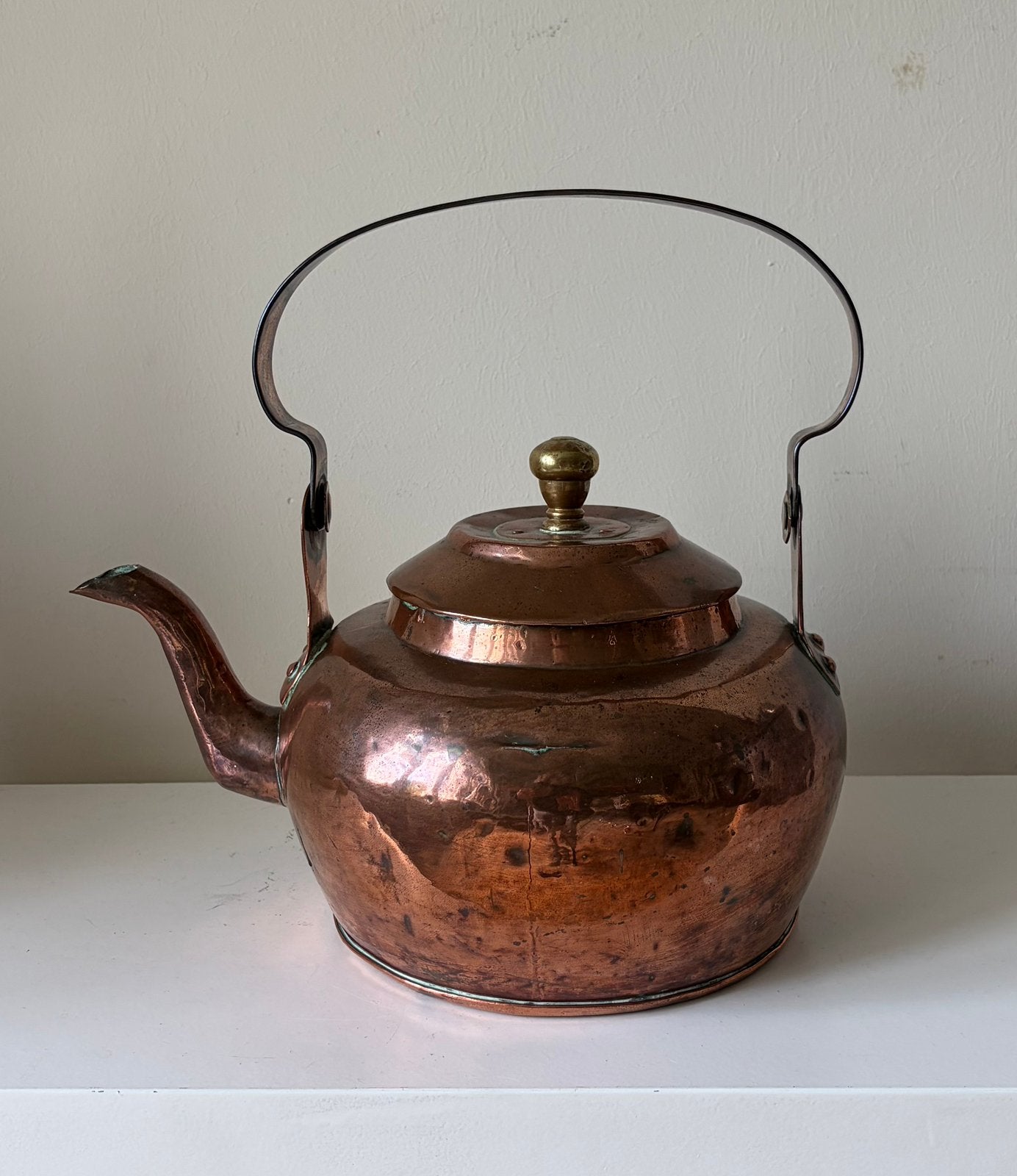 Rood koperen Appelketel, jaren 1850/1880, Antiek en Kunst, Ophalen of Verzenden, Koper