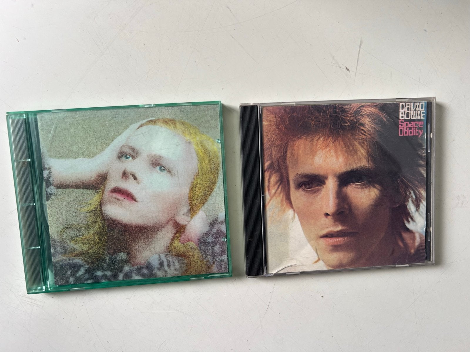 David Bowie CD's: Hunky Dory & Space Oddity, Ophalen of Verzenden, Gebruikt, Pop, Album