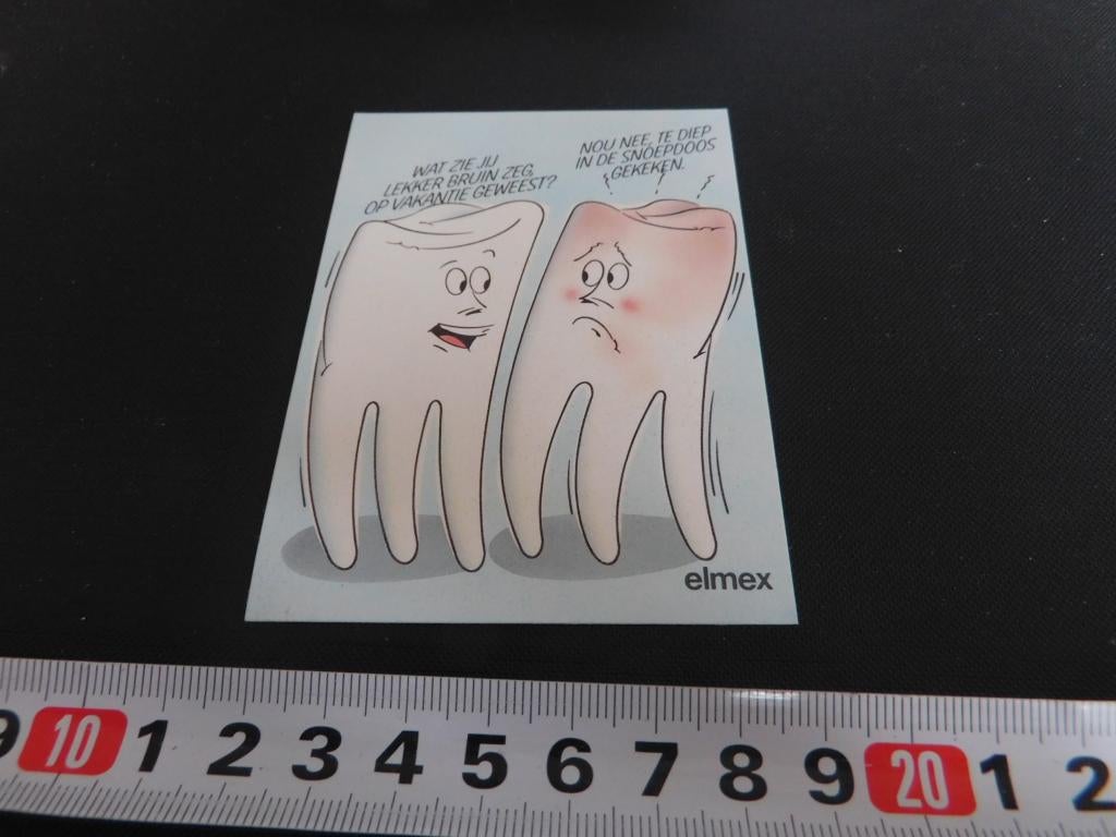 sticker ELMEX GA774, Verzamelen, Ophalen, Zo goed als nieuw