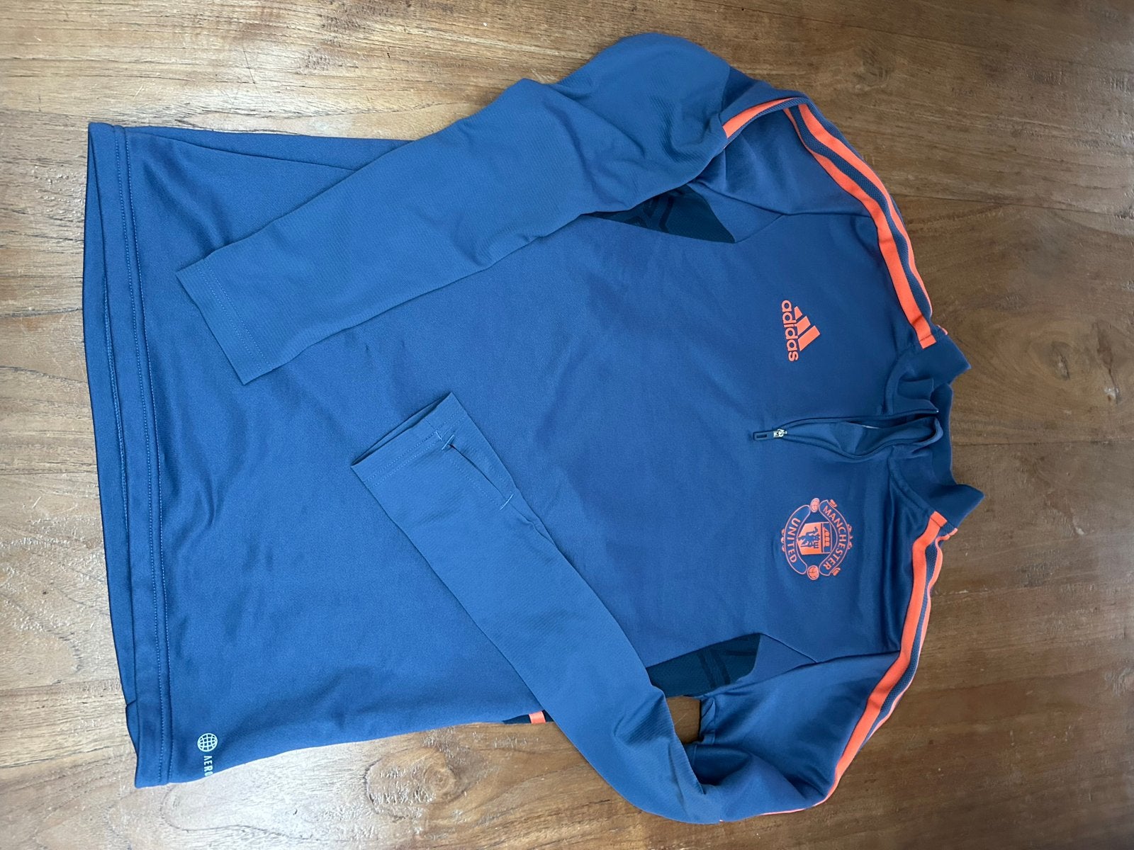 Adidas Manchester United Trainingspak, Kleding | Heren, Sportkleding, Ophalen, Blauw, Zo goed als nieuw, Voetbal